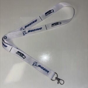 Boeing Aircraft Official Lanyard Neck Strap ID Badge Holder USA Seattle Seahawks